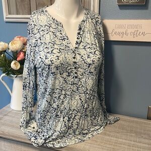 NWT Women’s size small petite shirt Lucky Brand paisley print